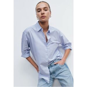 AYR Light Blue Women's Perfect Dress Shirt -size Large